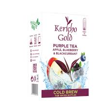 Kericho Gold Purple Tea Apple BlueBerry  Tea bag 12S 30G